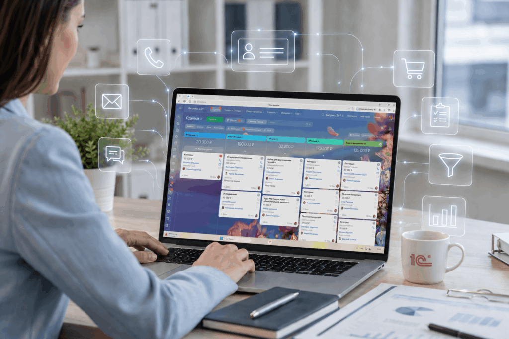 CRM для отдела продаж: как Битрикс24 помогает выстроить рабочие процессы